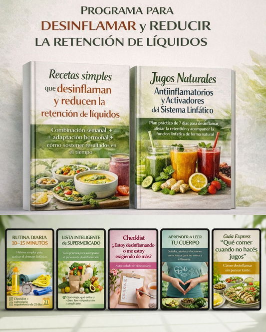 PROGRAMA PARA DESINFLAMAR Y REDUCIR LA RETENCIÓN DE LÍQUIDOS